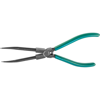 P9508A Щипцы прямые для стопорных колец удлиненные с ПВХ рукоятками, сжим, 215 мм, 10-32 мм