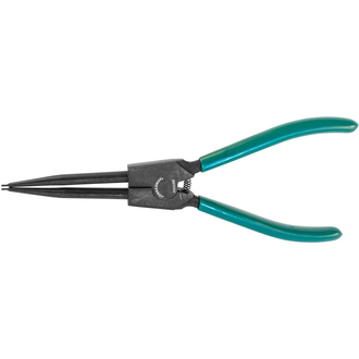 P9508B Щипцы прямые для стопорных колец удлиненные с ПВХ рукоятками, разжим, 215 мм, 10-32 мм