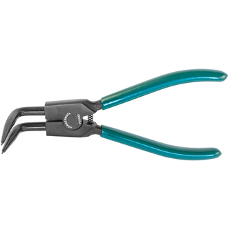 P9508D Щипцы загнутые 90° для стопорных колец удлиненные с ПВХ рукоятками, разжим, 215 мм, 10-32 мм