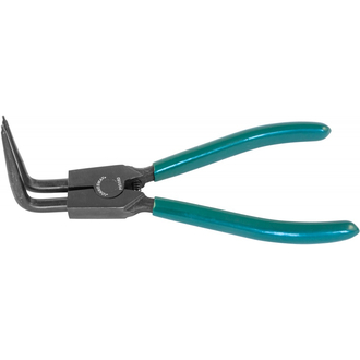 P9508D Щипцы загнутые 90° для стопорных колец удлиненные с ПВХ рукоятками, разжим, 215 мм, 10-32 мм