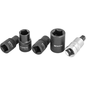 PBCSS5 Набор головок торцевых и насадки со вставкой-битой с пятигранным профилем для обслуживания тормозных механизмов 1/2