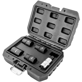 PBCSS5 Набор головок торцевых и насадки со вставкой-битой с пятигранным профилем для обслуживания тормозных механизмов 1/2