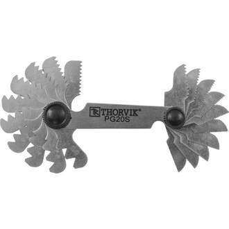 PG20S Набор резьбовых шаблонов для наружных резьб, 20 предметов