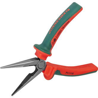 PV1116 Длинногубцы диэлектрические прямые с двухкомпонентными рукоятками, 160 мм
