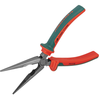 PV1118 Длинногубцы диэлектрические прямые с двухкомпонентными рукоятками, 200 мм