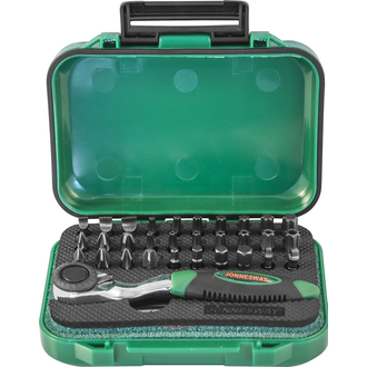 RD01032S Набор рукоятка трещоточная миниатюрная 1/4