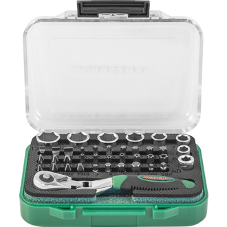 RD02040S Набор рукоятка трещоточная миниатюрная 1/4