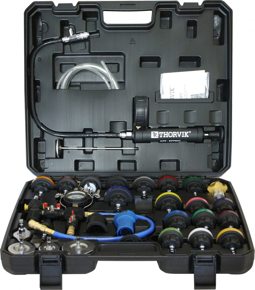 RPTS33 Набор для проверки герметичности системы охлаждения, 33 предмета
