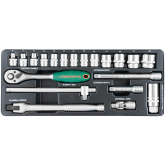 S04H3120S Набор головок торцевых 3/8