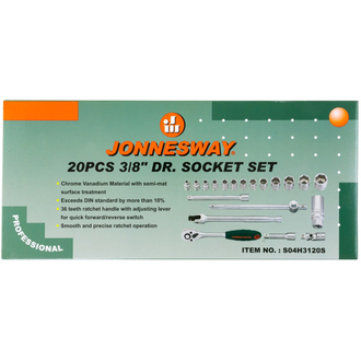 S04H3120S Набор головок торцевых 3/8