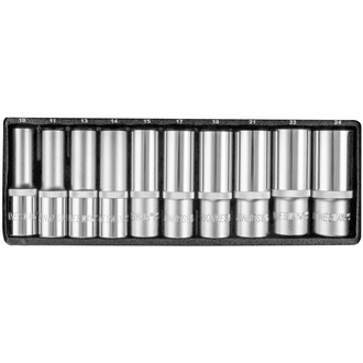 S04HD411S Набор головок торцевых глубоких 1/2