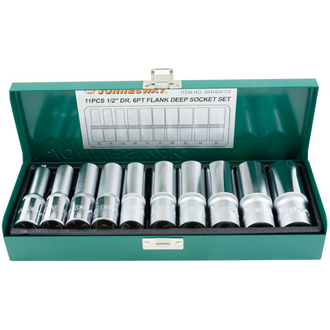 S04HD411S Набор головок торцевых глубоких 1/2