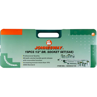 S05H4219S Набор головок торцевых дюймовых 1/2