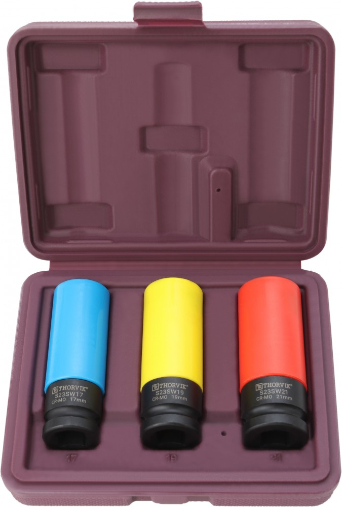 S23SW3S Набор головок торцевых ударных глубоких 1/2