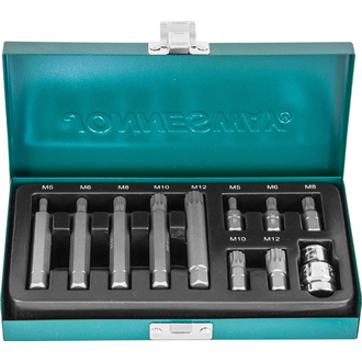 S29H4111S Набор вставок-бит 10 мм DR SPLINE с переходником, 11 предметов