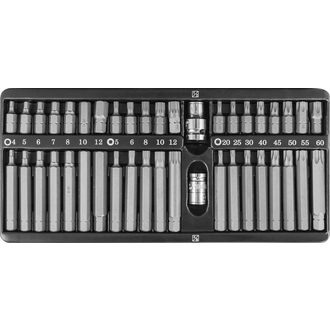 S29H4142SM Набор вставок-бит 10 мм DR с переходниками, 42 предмета