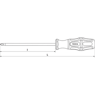 SDP2100 Отвертка стержневая крестовая, PH2x100 мм