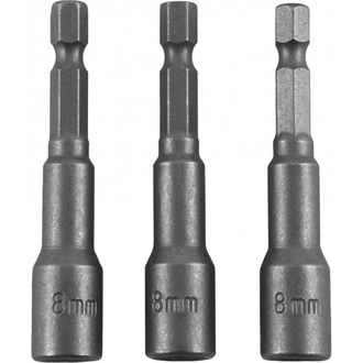 SH11SM118S3 Набор насадок торцевых 8 мм с магнитной вставкой для механизированного инструмента HDR 1/4