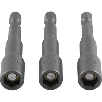 SH11SM118S3 Набор насадок торцевых 8 мм с магнитной вставкой для механизированного инструмента HDR 1/4