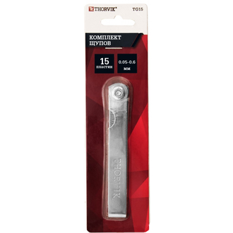 TG15 Комплект щупов 15 пластин 0.05-0.6 мм