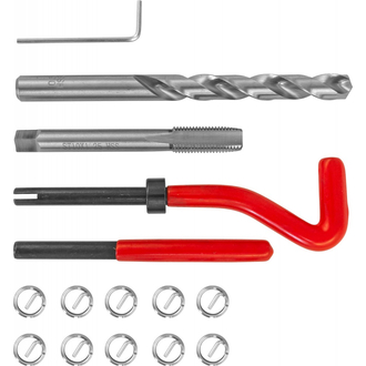 TRIS10125 Набор для восстановления резьбы M10x1.25, 15 предметов