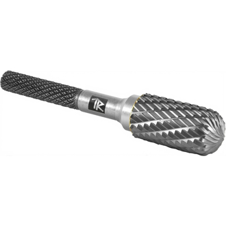 TRRBC06160661-2 Борфреза твердосплавная цилиндрическая с радиусным торцом, тип C, 6 мм, двойная насечка, в боксе