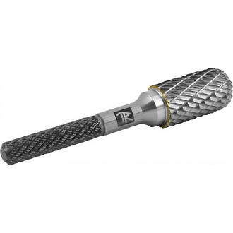 TRRBC06160661-2 Борфреза твердосплавная цилиндрическая с радиусным торцом, тип C, 6 мм, двойная насечка, в боксе