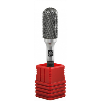 TRRBC06160661-2 Борфреза твердосплавная цилиндрическая с радиусным торцом, тип C, 6 мм, двойная насечка, в боксе