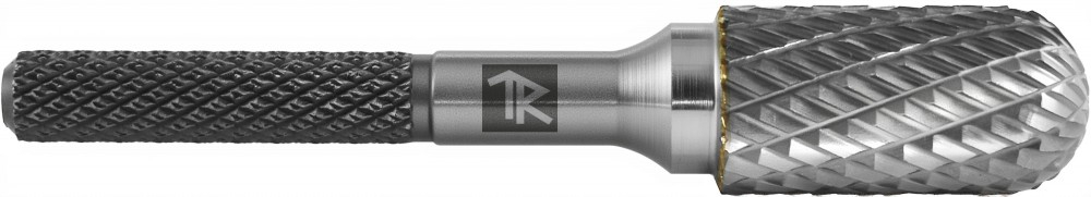 TRRBC10200665-2 Борфреза твердосплавная цилиндрическая с радиусным торцом, тип C, 10 мм, двойная насечка, в боксе