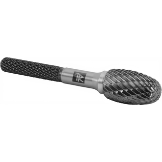 TRRBE08130658-2 Борфреза твердосплавная овальная, тип E, 8 мм, двойная насечка, в боксе