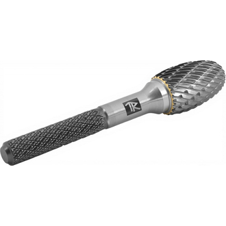 TRRBE08130658-2 Борфреза твердосплавная овальная, тип E, 8 мм, двойная насечка, в боксе