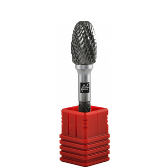 TRRBE12200665-2 Борфреза твердосплавная овальная, тип E, 12 мм, двойная насечка, в боксе