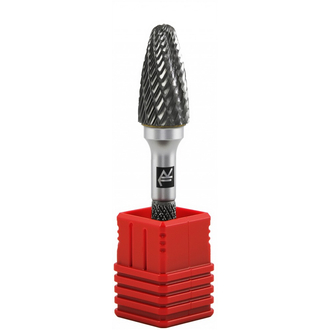 TRRBF08180663-2 Борфреза твердосплавная гиперболическая, тип F, 8 мм, двойная насечка, в боксе