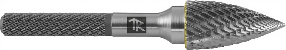 TRRBG10200665-2 Борфреза твердосплавная гиперболическая с заостренным концом, тип G, 10 мм, двойная насечка, в боксе