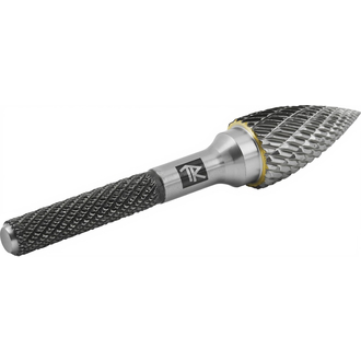 TRRBG12250670-2 Борфреза твердосплавная гиперболическая с заостренным концом, тип G, 12 мм, двойная насечка, в боксе