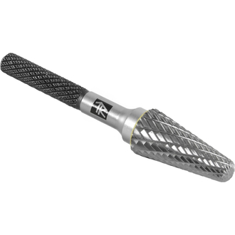 TRRBL08220667-2 Борфреза твердосплавная коническая с радиусным торцом, тип L, 8 мм, двойная насечка, в боксе