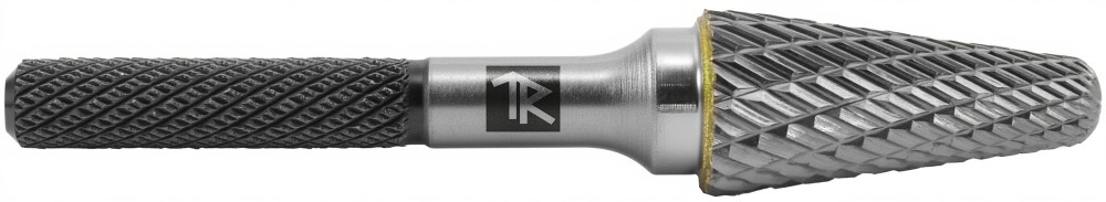 TRRBL10250670-2 Борфреза твердосплавная коническая с радиусным торцом, тип L, 10 мм, двойная насечка, в боксе