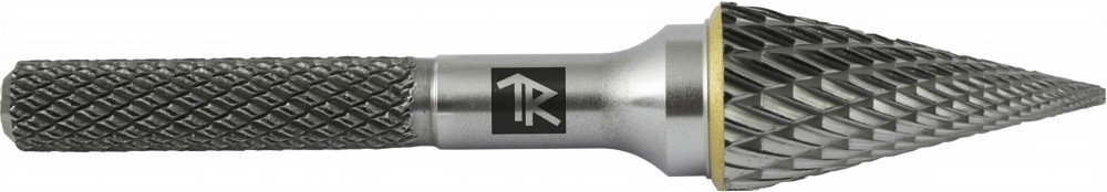 TRRBM10200665-2 Борфреза твердосплавная коническая, тип M, 10 мм, двойная насечка, в боксе