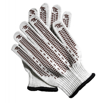 TRV-2-5510 Перчатки трикотажные Thorvik с точечным полимерным покрытием, модель Экстра, х/б, 10 класс вязки, размер 10