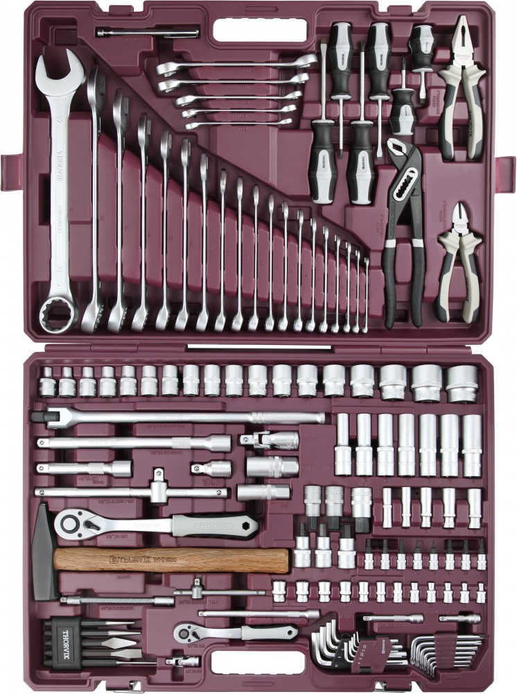 TS128 Набор инструмента универсальный 1/4