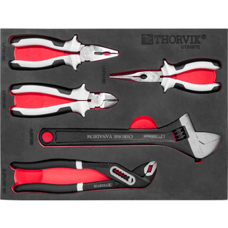 UTS5STE Набор шарнирно-губцевого инструмента в EVA ложементе 280х375 мм, 5 предметов