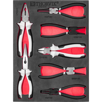 UTS7STE Набор шарнирно-губцевого инструмента в EVA ложементе 280х375х30мм, 7 предметов