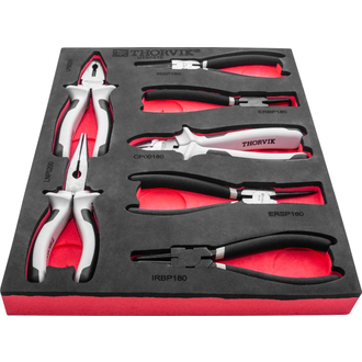 UTS7STE Набор шарнирно-губцевого инструмента в EVA ложементе 280х375х30мм, 7 предметов