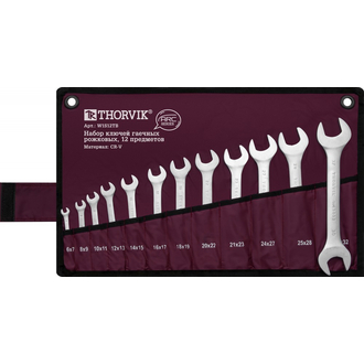 W1S12TB Набор ключей гаечных рожковых серии ARC в сумке, 6-32 мм, 12 предметов