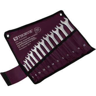 W3S12ETB Набор ключей гаечных комбинированных серии ARC в сумке, 6-22 мм, 12 предметов EURO