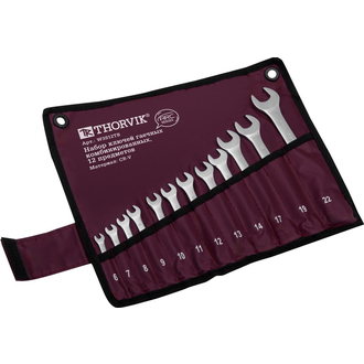 W3S12TB Набор ключей гаечных комбинированных серии ARC в сумке, 6-22 мм, 12 предметов