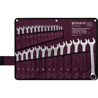 W3S27TB Набор ключей гаечных комбинированных серии ARC в сумке, 6-36 мм, 27 предметов