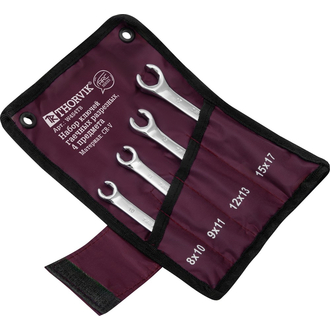 W4S4TB Набор ключей гаечных разрезных серии ARC в сумке, 8-17 мм, 4 предмета