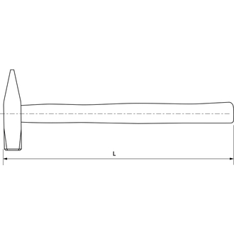 WHH200 Молоток слесарный с деревянной рукояткой 200 гр