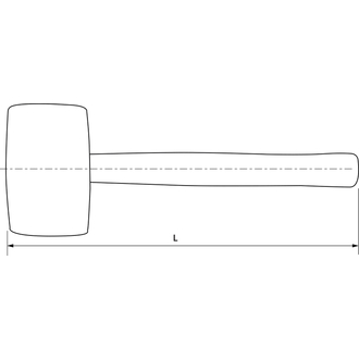 WHRM90 Киянка резиновая 900 гр